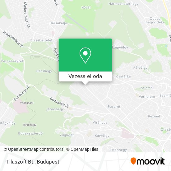 Tilaszoft Bt. térkép