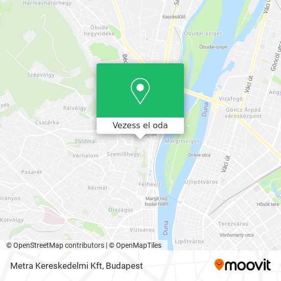 Metra Kereskedelmi Kft térkép