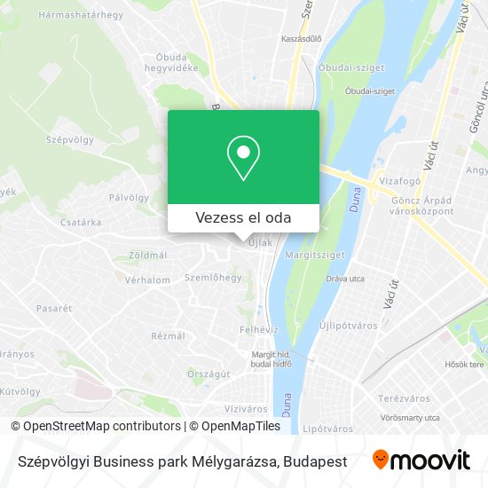 Szépvölgyi Business park Mélygarázsa térkép