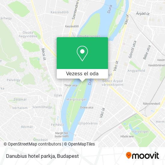 Danubius hotel parkja térkép