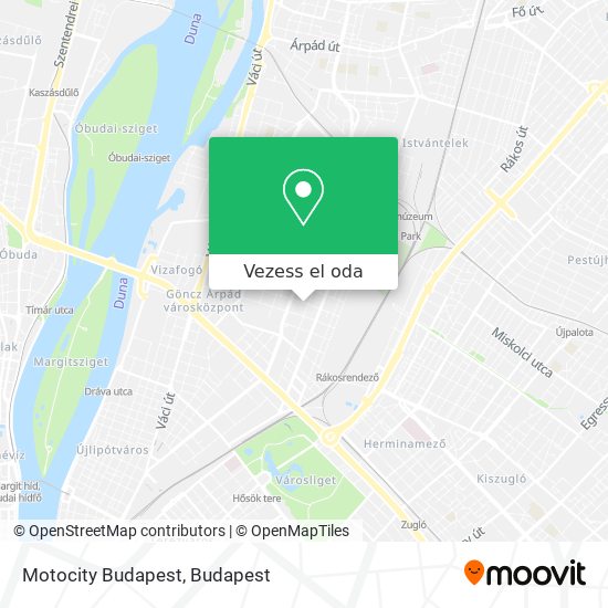 Motocity Budapest térkép