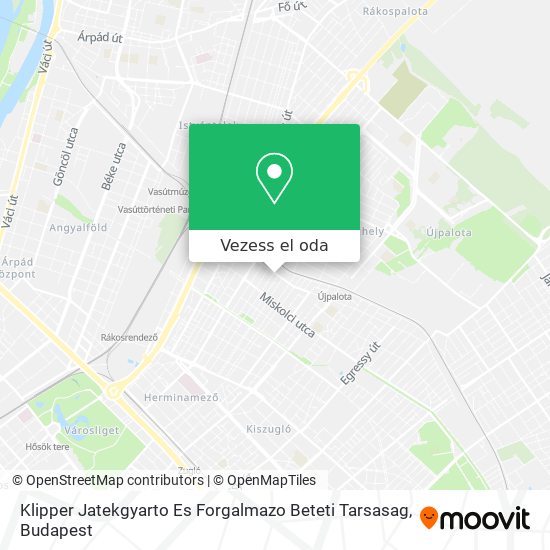 Klipper Jatekgyarto Es Forgalmazo Beteti Tarsasag térkép