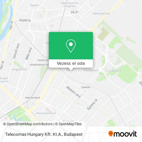 Telecomax Hungary Kft. Kt.A. térkép