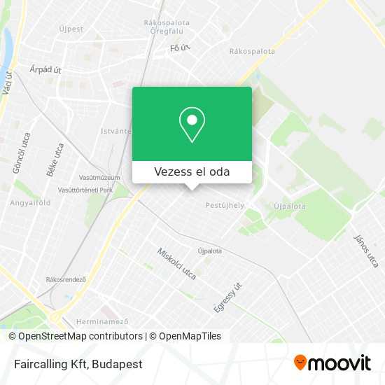 Faircalling Kft térkép