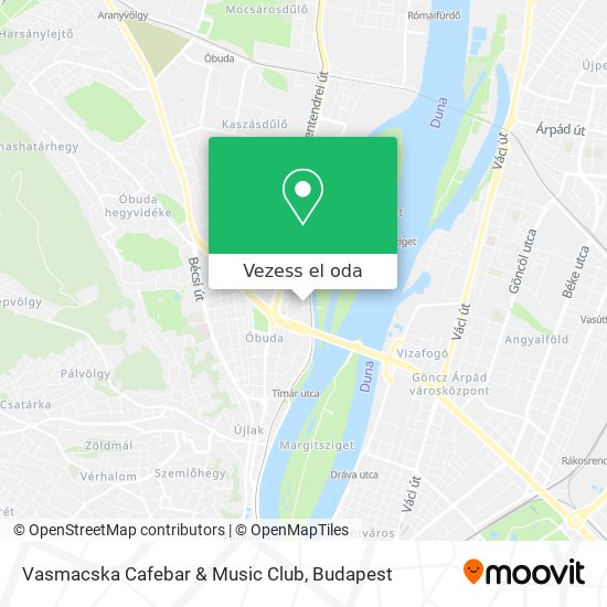 Vasmacska Cafebar & Music Club térkép