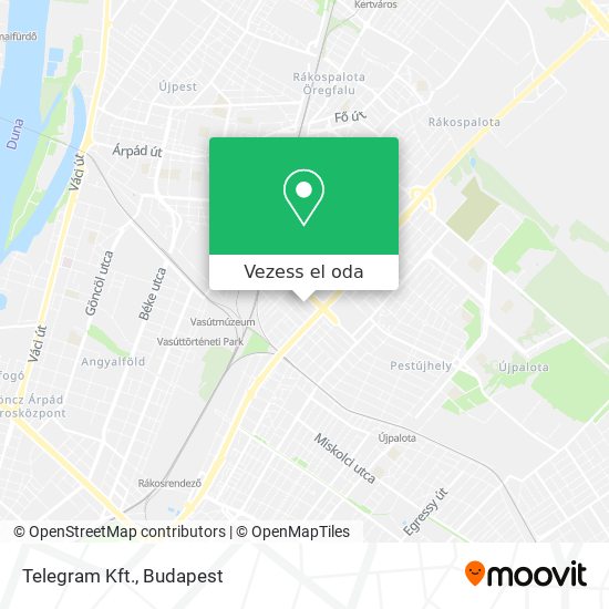 Telegram Kft. térkép