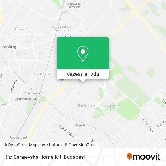 Fix Sarajevska Home Kft térkép