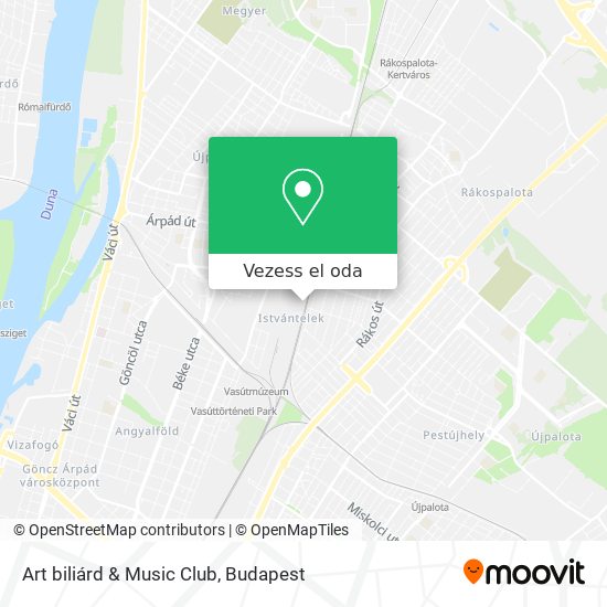 Art biliárd & Music Club térkép