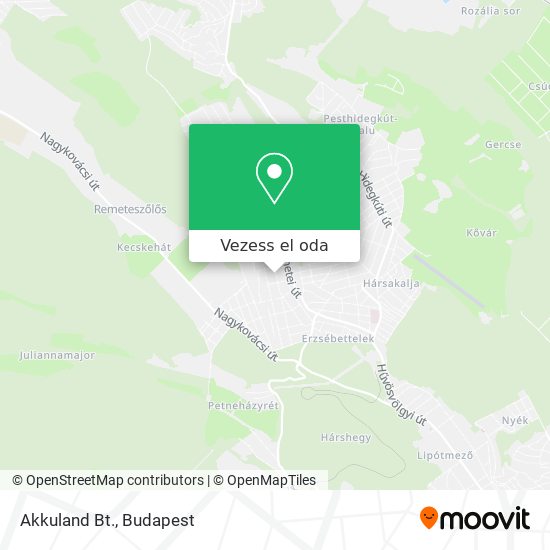 Akkuland Bt. térkép