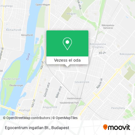 Egocentrum ingatlan Bt. térkép