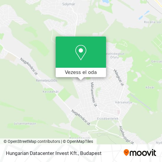 Hungarian Datacenter Invest Kft. térkép