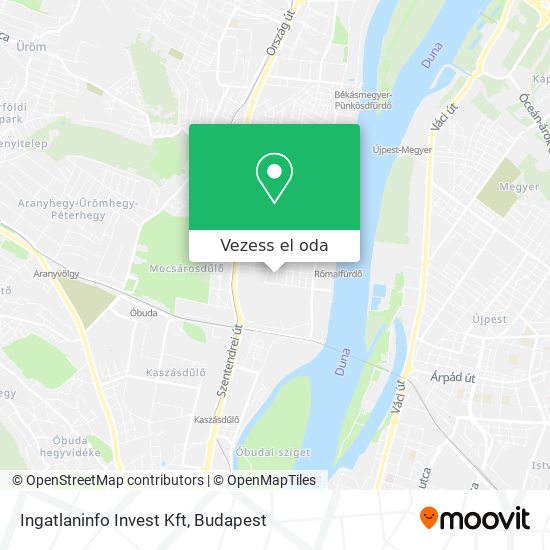 Ingatlaninfo Invest Kft térkép
