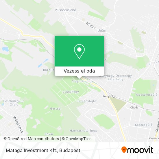 Mataga Investment Kft. térkép