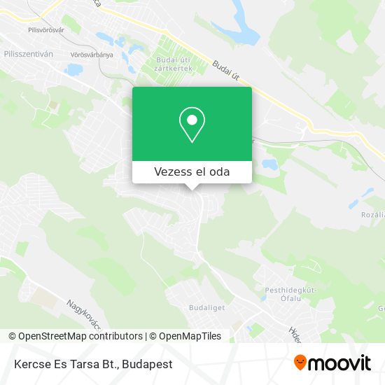 Kercse Es Tarsa Bt. térkép