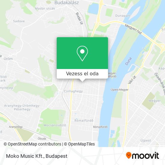 Moko Music Kft. térkép