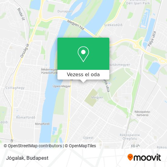 Jógalak térkép