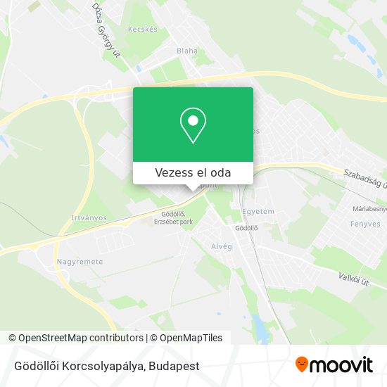 Gödöllői Korcsolyapálya térkép