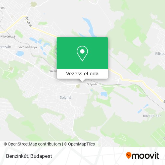 Benzinkút térkép