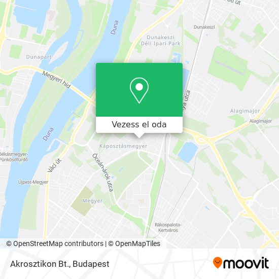 Akrosztikon Bt. térkép
