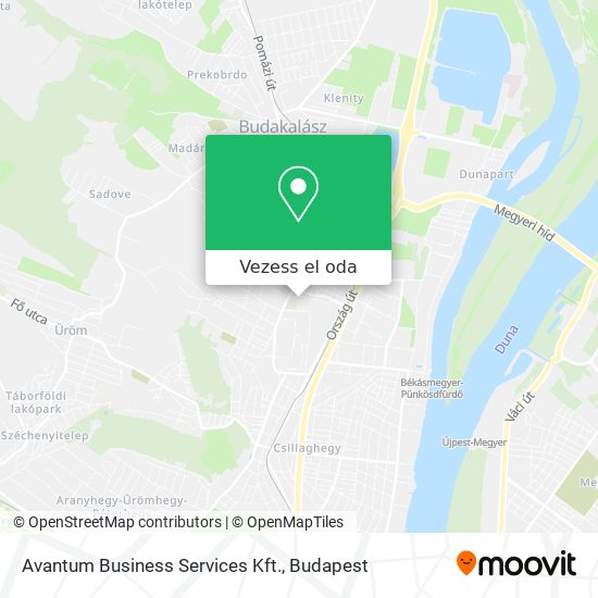 Avantum Business Services Kft. térkép