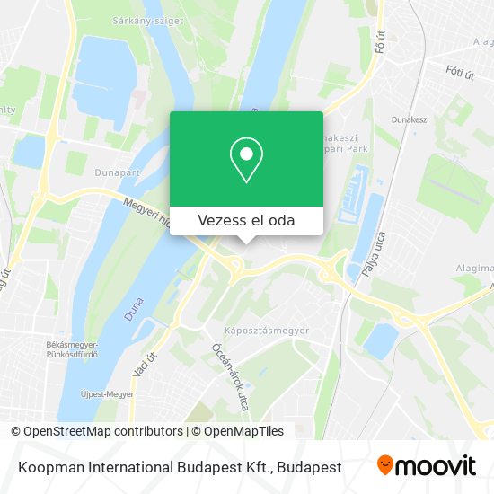 Koopman International Budapest Kft. térkép