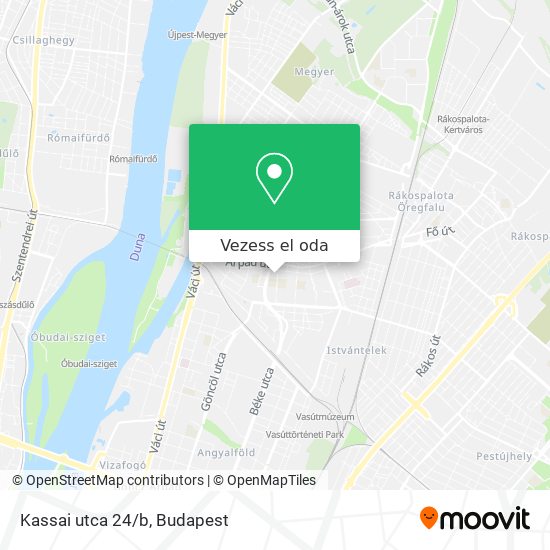 Kassai utca 24/b térkép