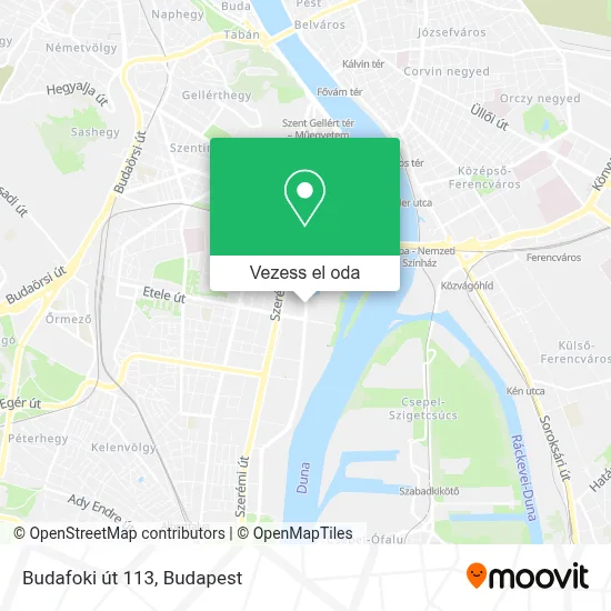 Budafoki út 113 térkép