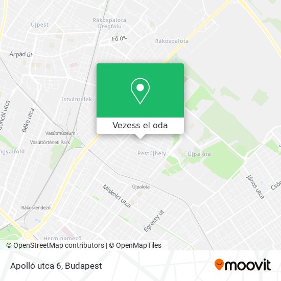 Apolló utca 6 térkép