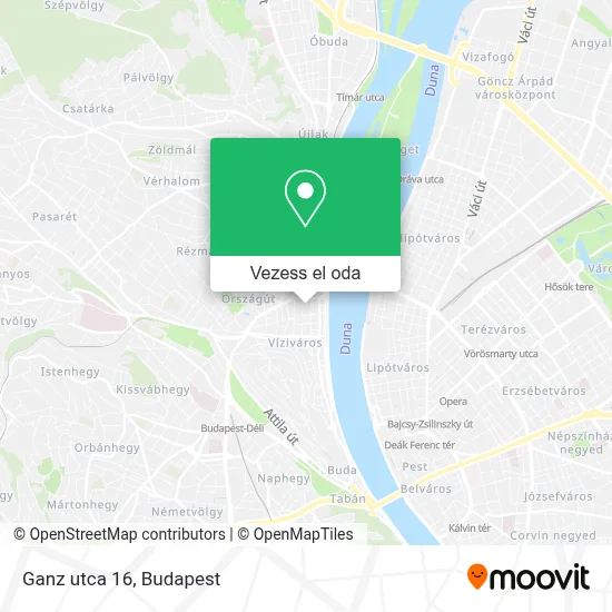 Ganz utca 16 térkép