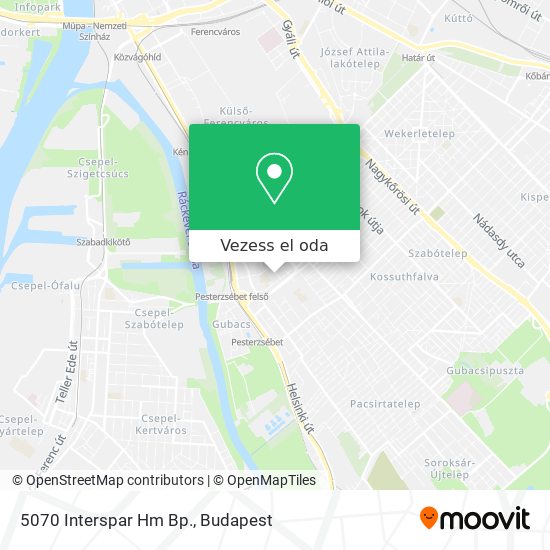 5070 Interspar Hm Bp. térkép