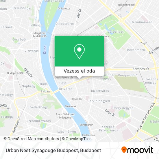 Urban Nest Synagouge Budapest térkép