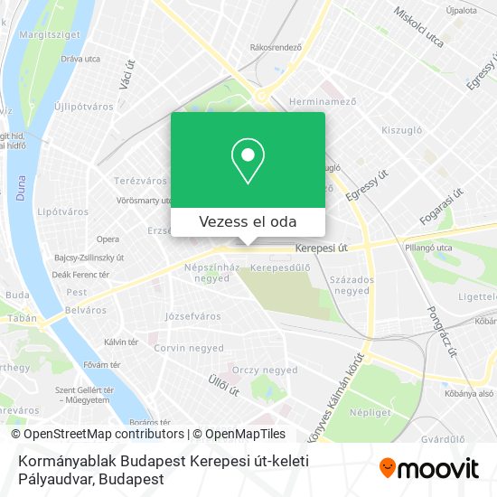 Kormányablak Budapest Kerepesi út-keleti Pályaudvar térkép