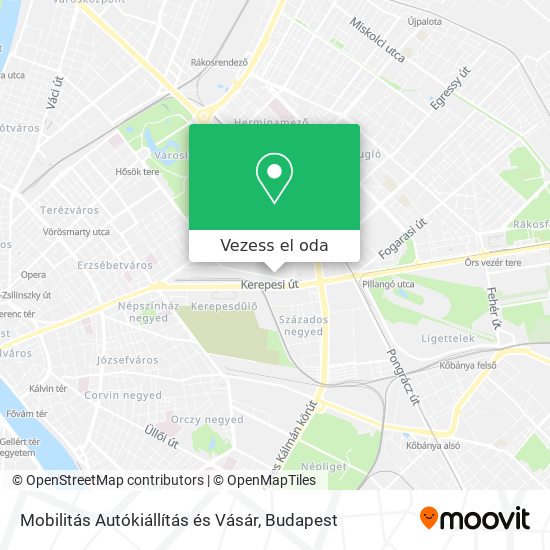 Mobilitás Autókiállítás és Vásár térkép