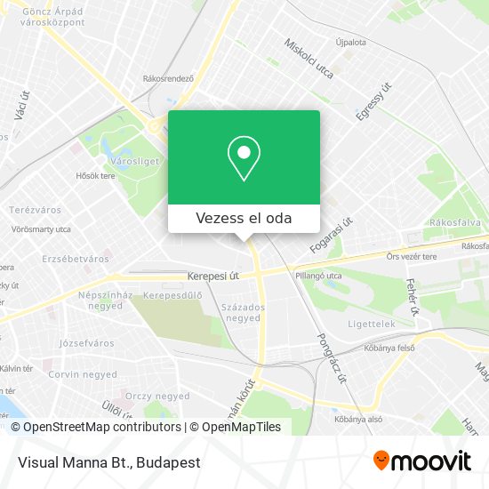 Visual Manna Bt. térkép