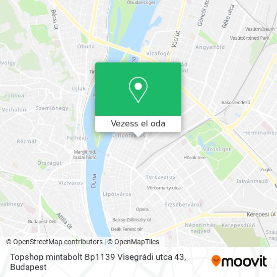 Topshop mintabolt Bp1139 Visegrádi utca 43 térkép