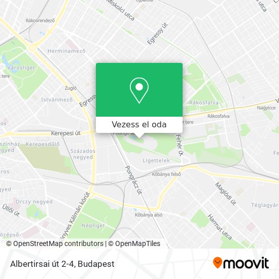 Albertirsai út 2-4 térkép