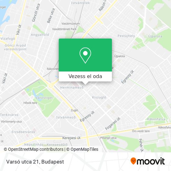 Varsó utca 21 térkép