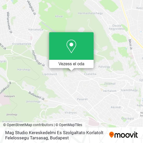 Mag Studio Kereskedelmi Es Szolgaltato Korlatolt Felelossegu Tarsasag térkép
