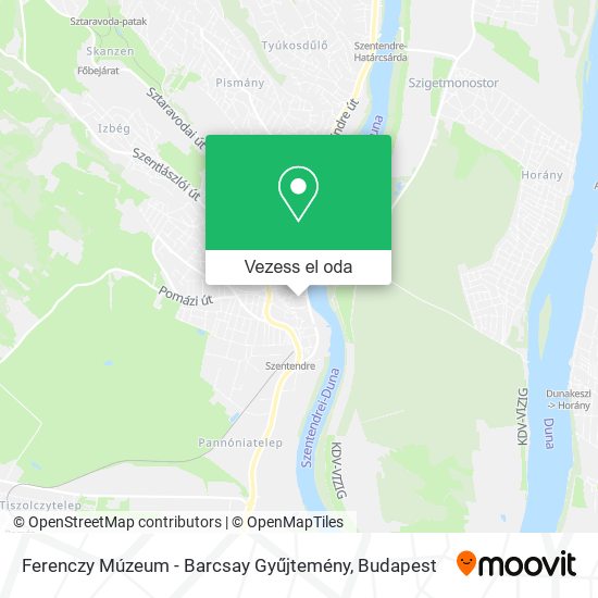 Ferenczy Múzeum - Barcsay Gyűjtemény térkép