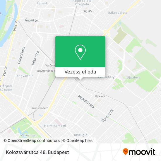 Kolozsvár utca 48 térkép