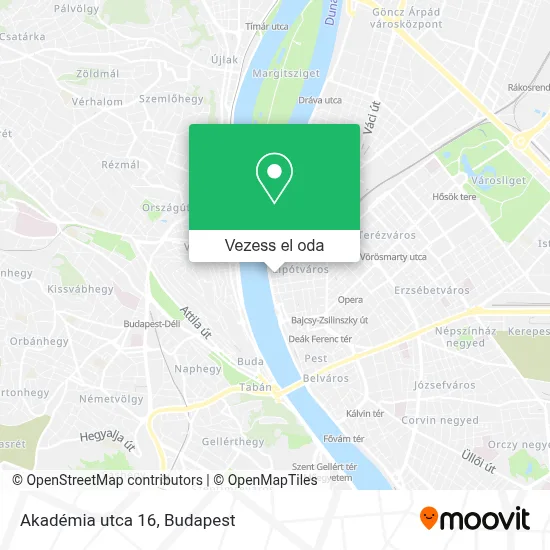 Akadémia utca 16 térkép