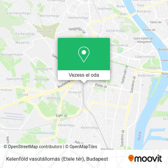 Kelenföld vasútállomás (Etele tér) térkép
