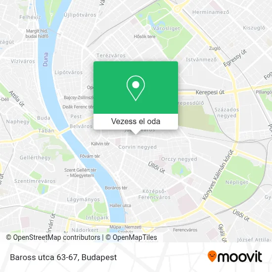 Baross utca 63-67 térkép