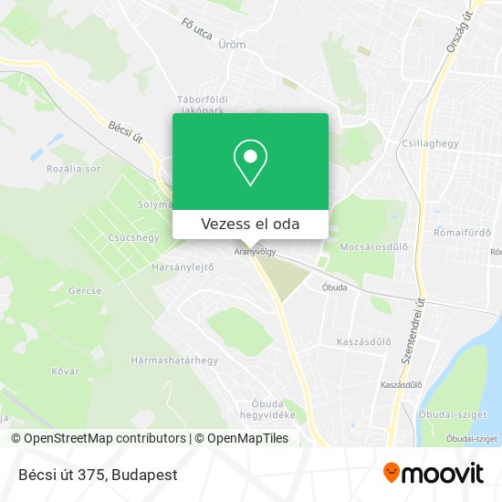 Bécsi út 375 térkép