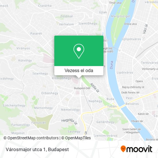 Városmajor utca 1 térkép