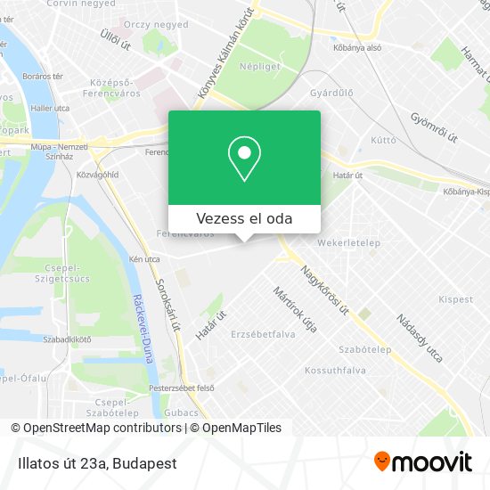 Illatos út 23a térkép