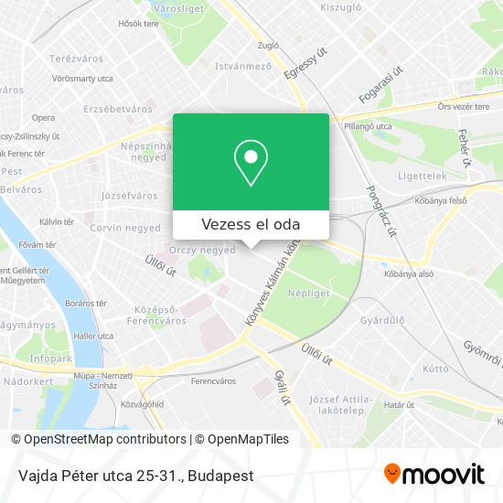 Vajda Péter utca 25-31. térkép
