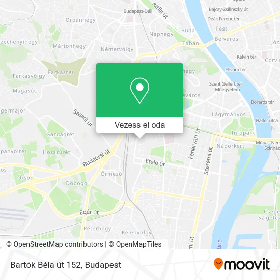 Bartók Béla út 152 térkép