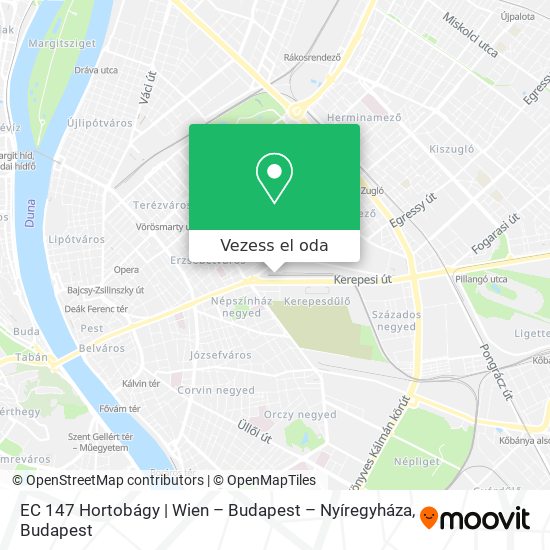 EC 147 Hortobágy | Wien – Budapest – Nyíregyháza térkép