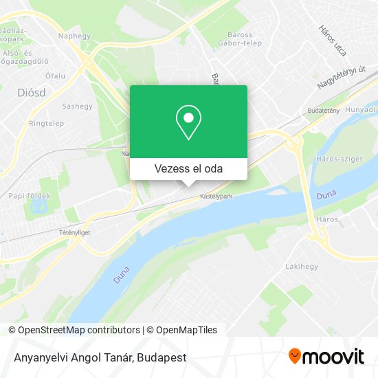 Anyanyelvi Angol Tanár térkép